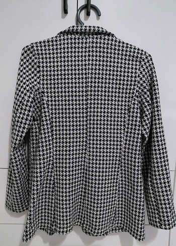 Düğmeli Gri Kadın Midi Ceket - Görsel 2