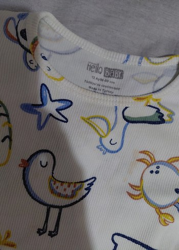 HelloBaby Erkek bebek pijama takımı