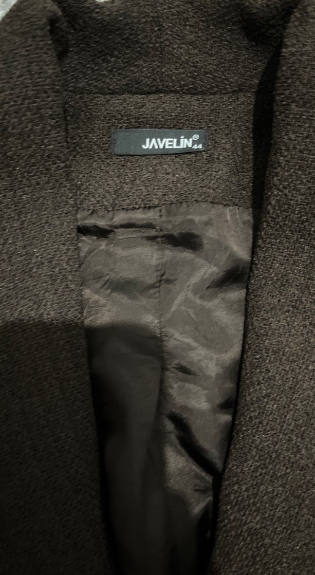 Kahverengi kaşe ceket - Görsel 3