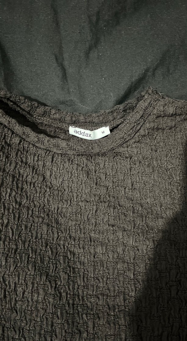 Acı kahve Kadın Uzun Kollu Triko Bluz - Görsel 2