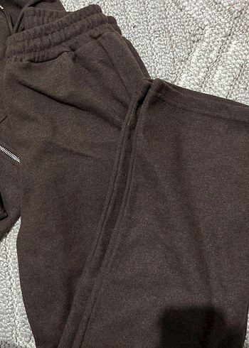 Kahverengi Kapüşonlu Kadın Eşofman Takımı - Görsel 4