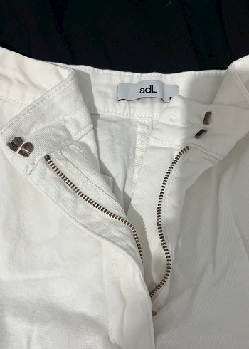 Beyaz Kadın Pamuklu Normal Boy Pantolon - Görsel 2