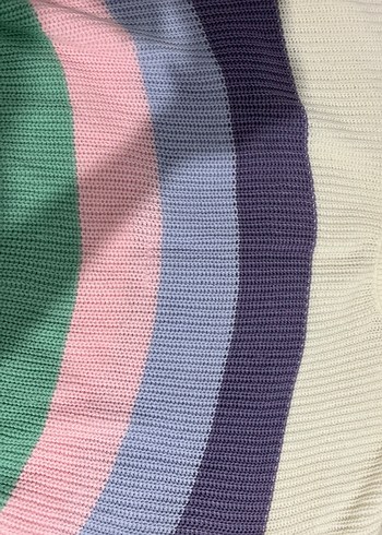 Diğer Pastel Renkli Oversize Triko Kadın Kazak