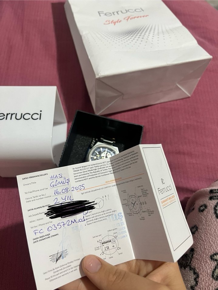 Ferrucci Erkek Gold Biker Saat - Görsel 5