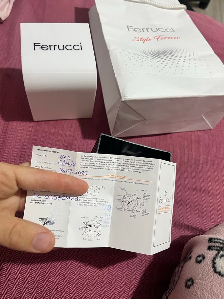 Ferrucci Erkek Gold Biker Saat - Görsel 2