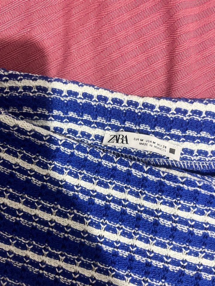 Mavi Örgü Mini  Şort - Görsel 2