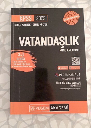 KPSS 2022 Vatandaşlık Konu Anlatımlı Kitap