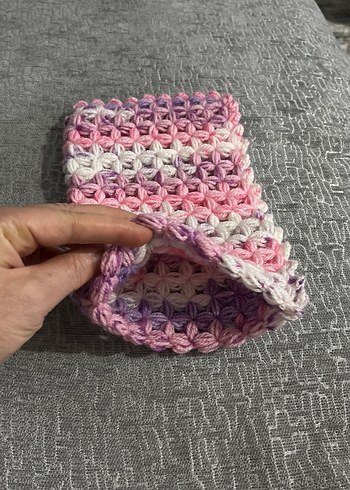 Çok Renkli Örgü Banyo Lifi - Görsel 2