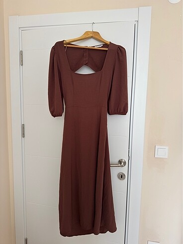 stradivarius midi elbise