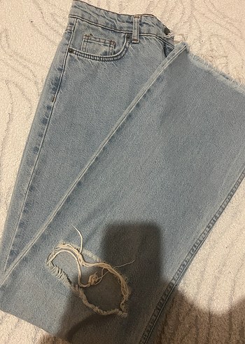 38 Beden mavi Renk Mavi Normal Boy Kadın Denim Pantolon