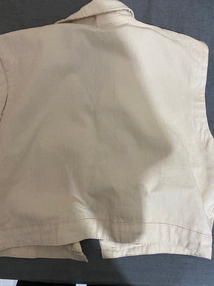 Düğmeli Keten Yelek - Görsel 2