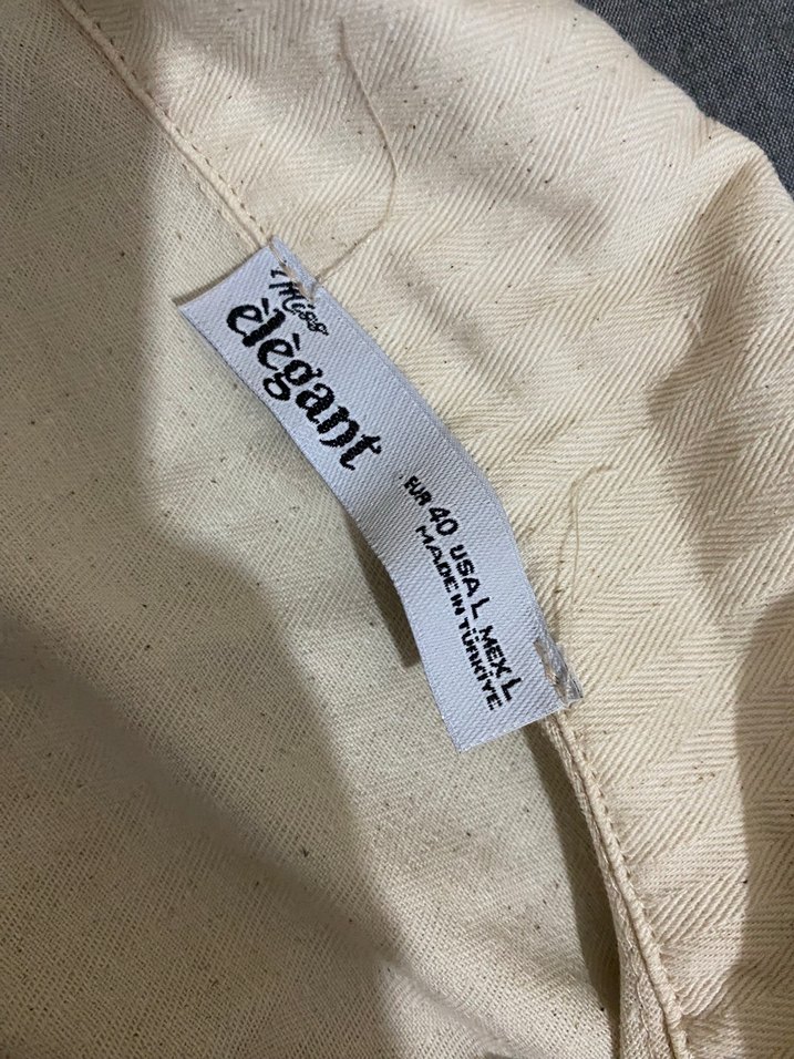 Düğmeli Keten Yelek - Görsel 3