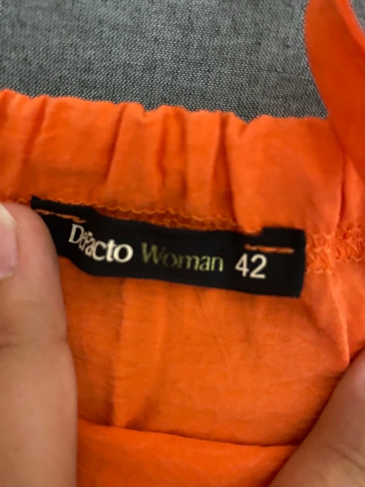 Turuncu Uzun Elbise - Görsel 2