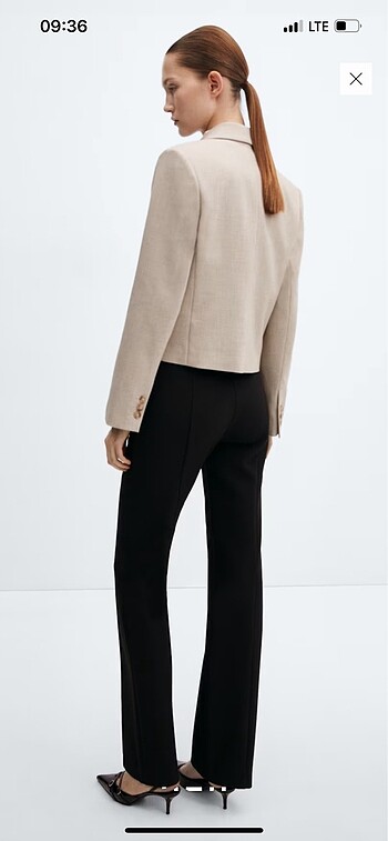 s Beden camel Renk Mango blazer