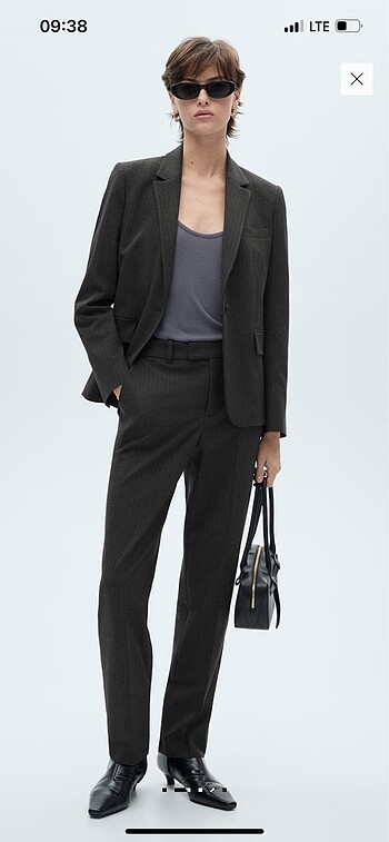 s Beden gri Renk Mango blazer