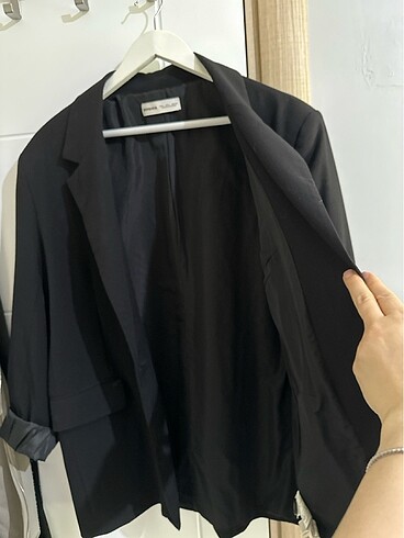 l Beden siyah Renk Berska oversize Blazer ceket