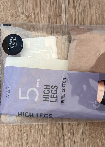 Marks & Spencer 2 Adet Yuksek Bel Pamuklu Kulot