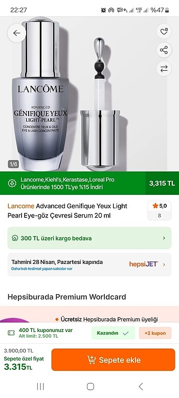 Lancome Yeni hiç kullanılmadı