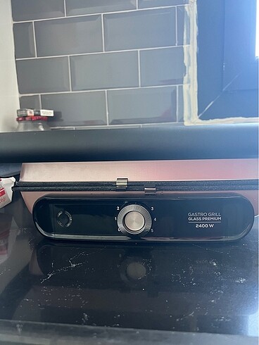 Karaca gastro grill Glass premium döküm tost makinesi Rose rengi
