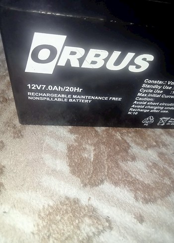 12Volt 7 amper akü ve şarj aleti