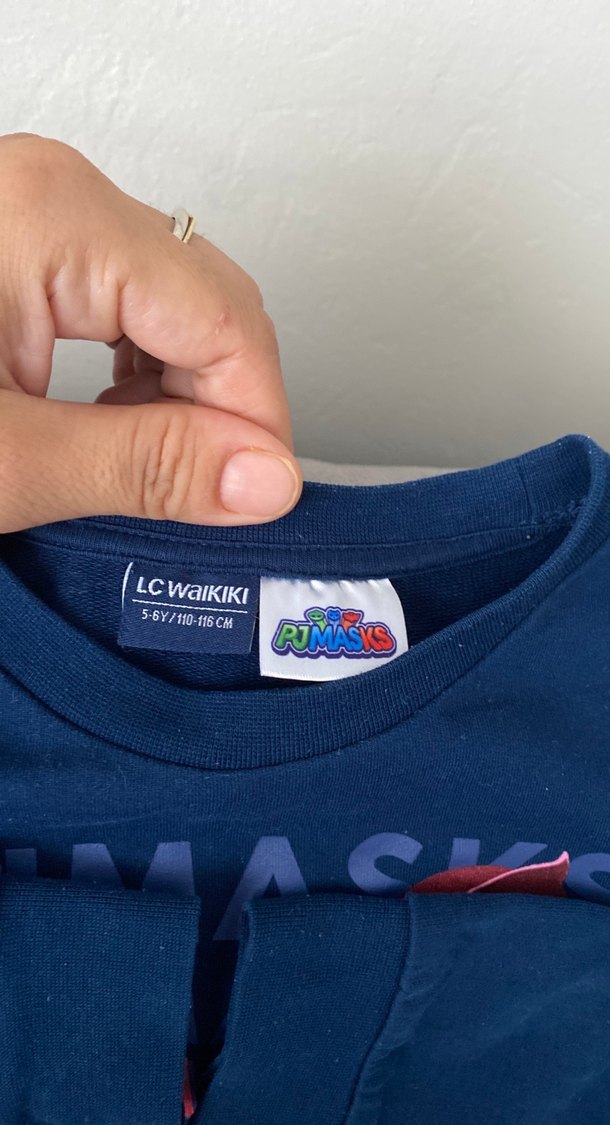 Erkek Çocuk Mavi Baskılı Sweatshirt - Görsel 3