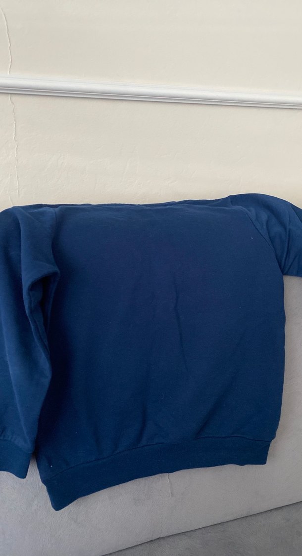 Erkek Çocuk Mavi Baskılı Sweatshirt - Görsel 4