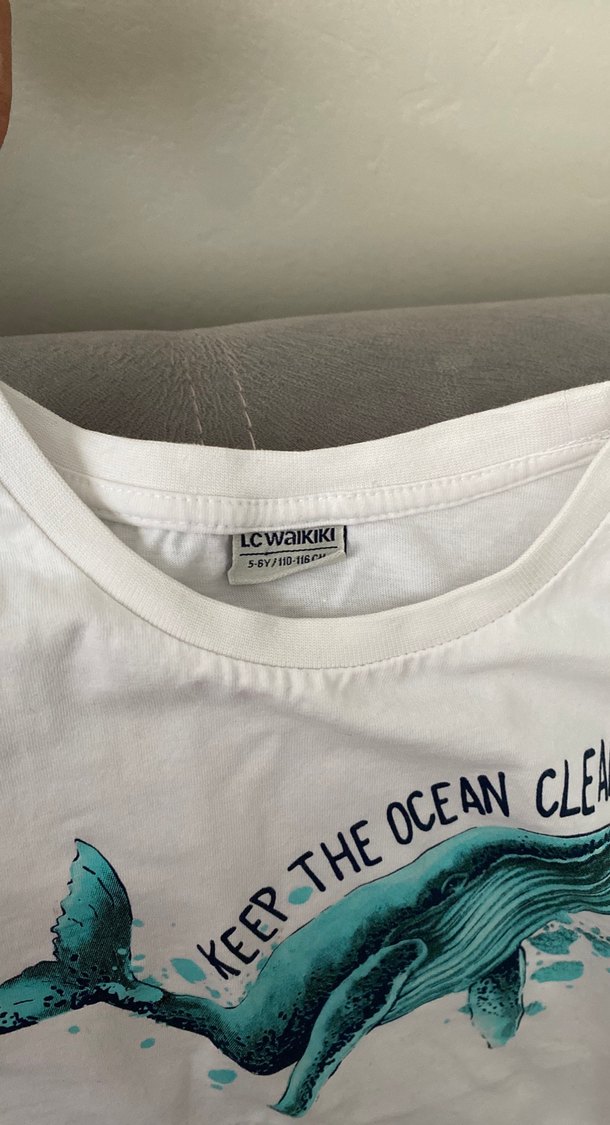 Beyaz Erkek Çocuk Baskılı Tişört - Görsel 4