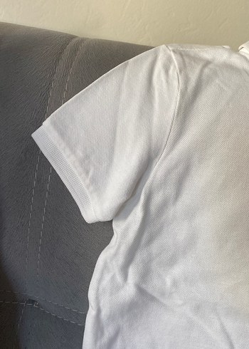 Beyaz Erkek Çocuk Kısa Kollu Polo Tişört - Görsel 6