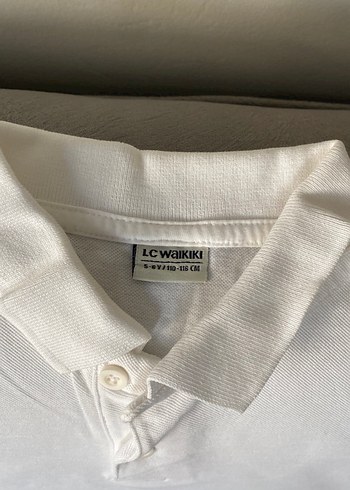 Beyaz Erkek Çocuk Kısa Kollu Polo Tişört - Görsel 5