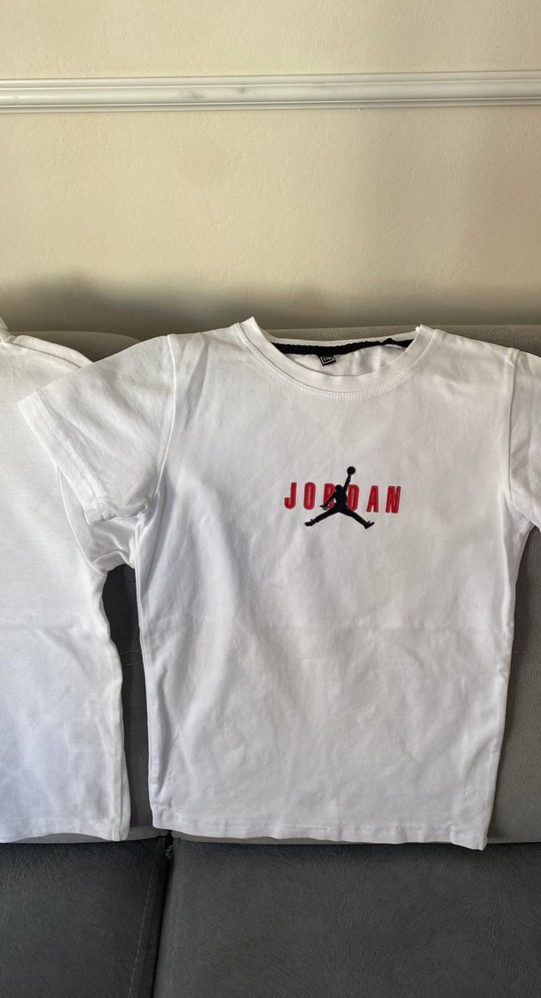 Beyaz Erkek Çocuk Kısa Kollu Polo Tişört - Görsel 3