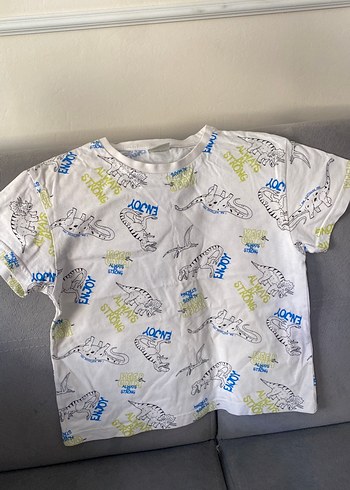Baskılı Erkek Çocuk Kısa Kollu Tişört - Görsel 5