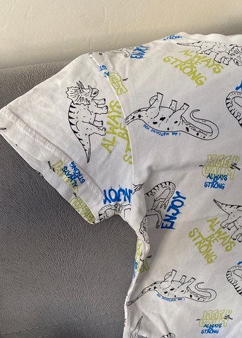 Baskılı Erkek Çocuk Kısa Kollu Tişört - Görsel 2