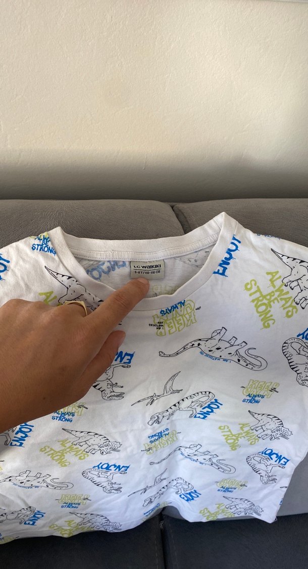 Baskılı Erkek Çocuk Kısa Kollu Tişört - Görsel 4