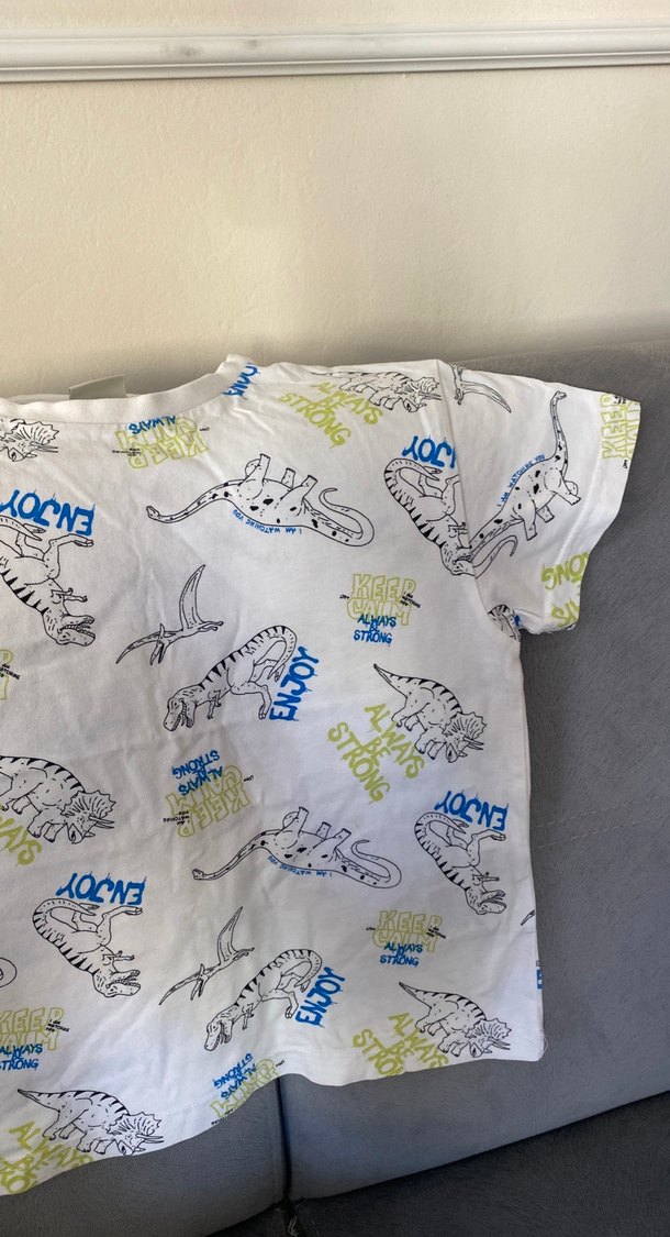 Baskılı Erkek Çocuk Kısa Kollu Tişört - Görsel 3