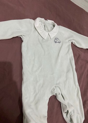 HelloBaby Gri Uzun Kollu Bebek Tulum