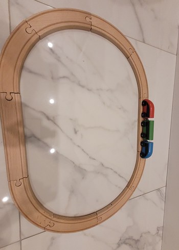 ikea Ahşap Renkli Eğitici Tren Seti - Görsel 2