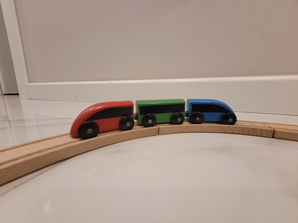 ikea Ahşap Renkli Eğitici Tren Seti - Görsel 3