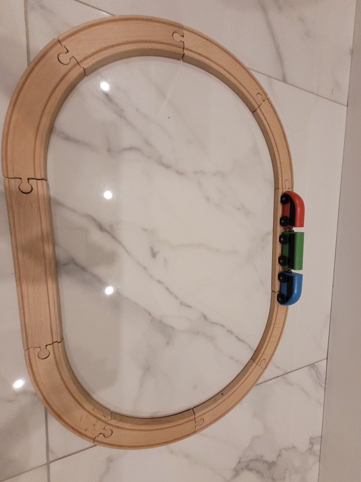 ikea Ahşap Renkli Eğitici Tren Seti - Görsel 2