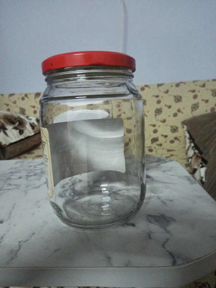 Kırmızı Kapaklı 1 kg Cam Saklama Kavanozu - Görsel 2