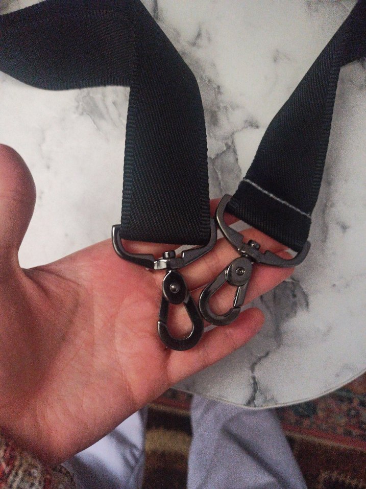 Yılan Desenli Siyah Yoga Kayışı - Görsel 2