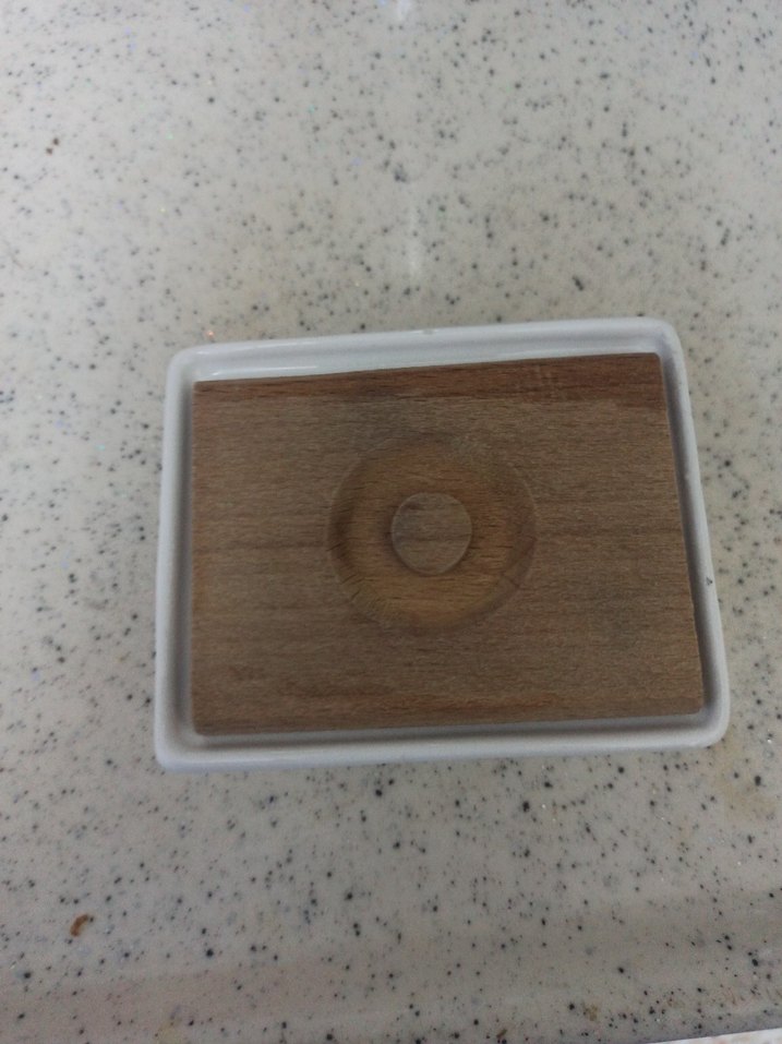 Ahşap Kapaklı Beyaz Saklama Kabı - Görsel 2