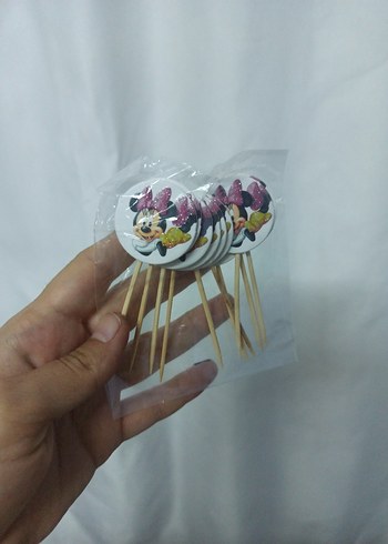 Renkli Minnie Mouse Kürdanlar - Görsel 2