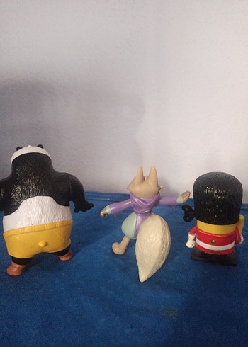 Çeşitli Renkli Aksiyon Figürleri Seti 3 lü - Görsel 2