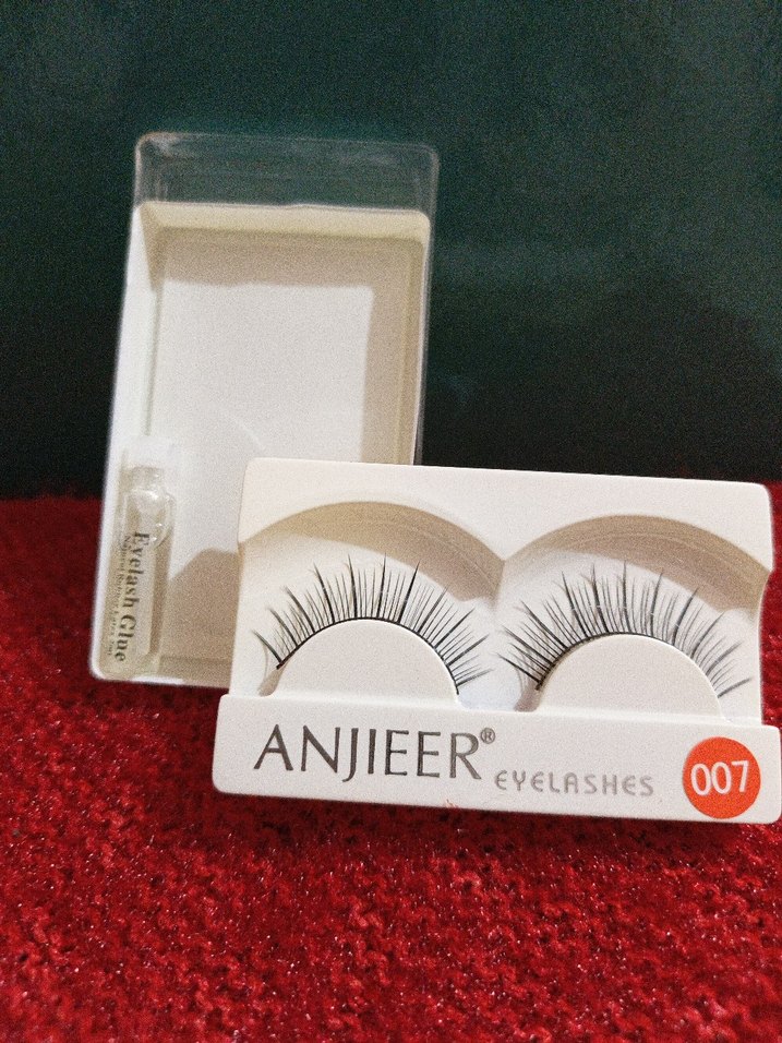 ANJIEER Siyah Parlak Takma Kirpik Seti - Görsel 2