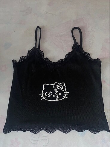 Diğer hello kitty dantelli crop M beden