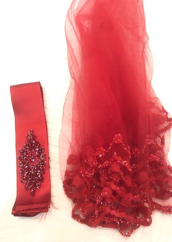 Kırmızı Fırfırlı kına Aksesuar Seti - Görsel 2