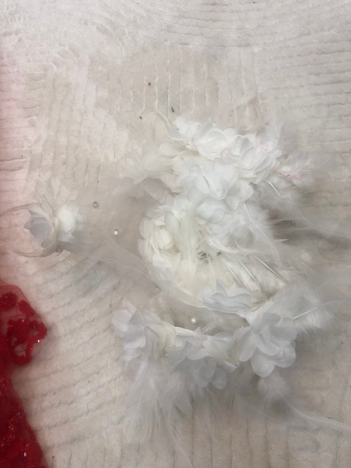 Kırmızı Fırfırlı kına Aksesuar Seti - Görsel 3