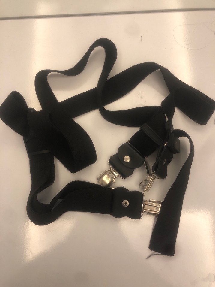 Erkek Siyah Askılı Pantolon Askısı - Görsel 3