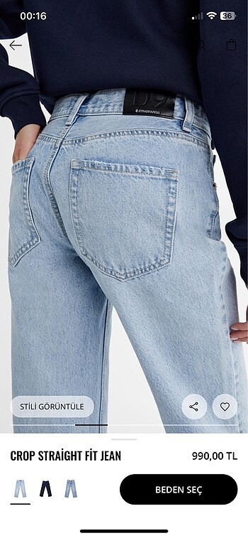 m Beden Stradivarius jean