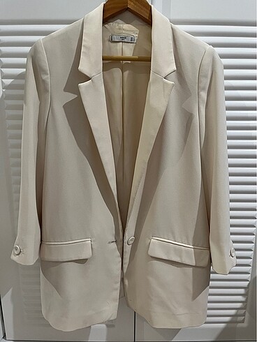 Mango Beyaz Blazer ceket